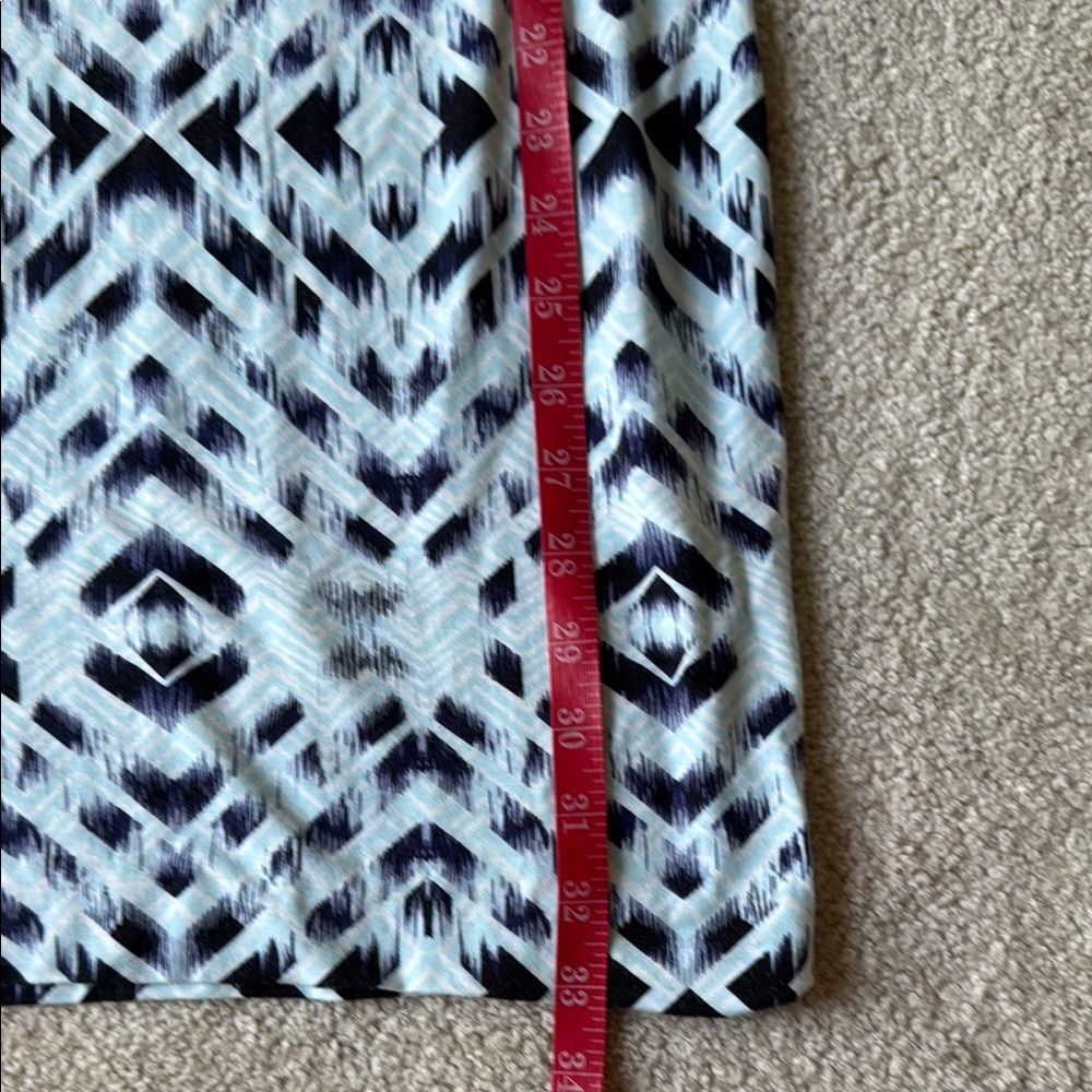 Threads 4 Thought Blue and Black Sleeveless Geometric Dress - Picture 5 of 8